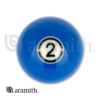 RBABK_02 Aramith BLACK Replacement Ball – #2 | Golden Break Billiards